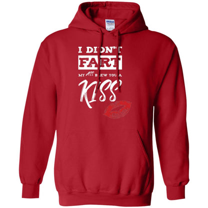 Funny Kiss T-shirt I Didn_t Fart My Ass Blew You A Kiss Red