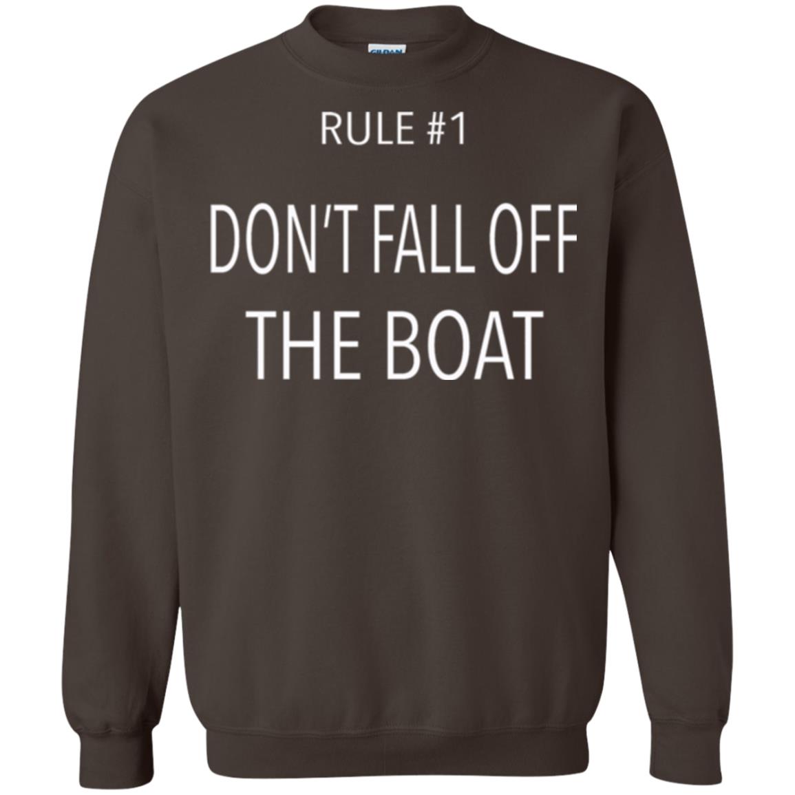 Cruise T-shirt Rule 1 Don_t Fall Off The Boat Dark Chocolate
