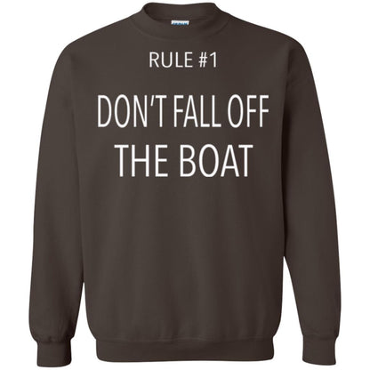 Cruise T-shirt Rule 1 Don_t Fall Off The Boat Dark Chocolate