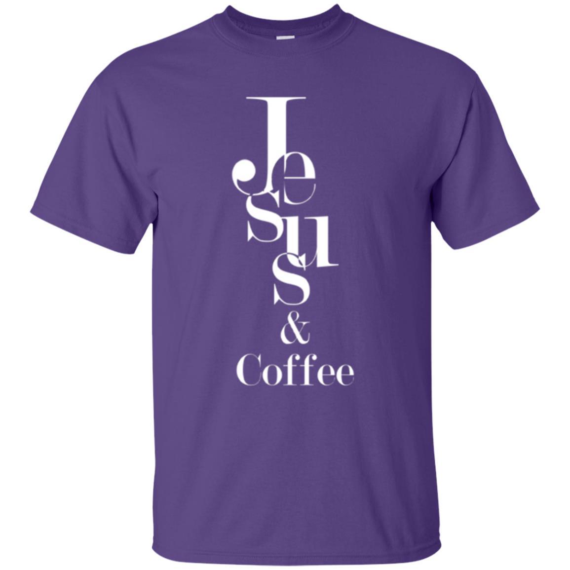 Merry Christas T-shirt Jesus And Coffee Purple