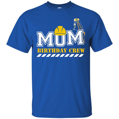Mom Birthday Crew Mommy T-shirt Royal