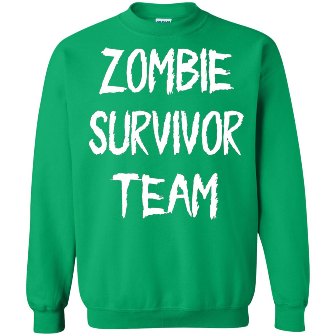 Zombie Lover T-shirt Zombie Survivor Team Irish Green