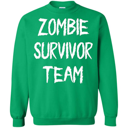 Zombie Lover T-shirt Zombie Survivor Team Irish Green