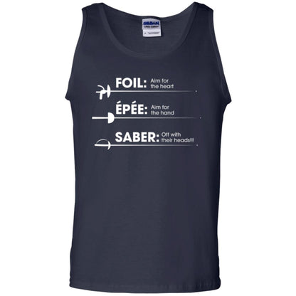 Fencing T-shirt Foil Saber Definition Navy