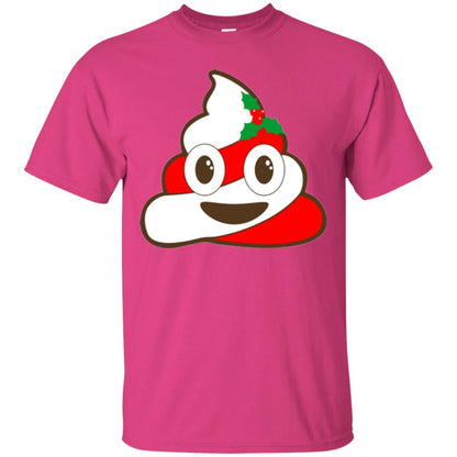 Christmas T-shirt Funny Poop Emojis Heliconia