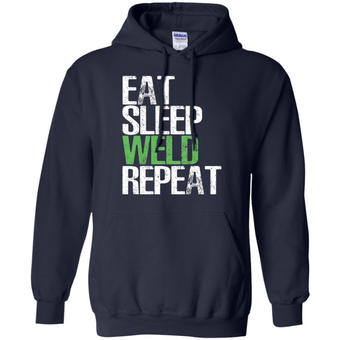 Welding T-shirt Eat Sleep Weld Repeat Navy