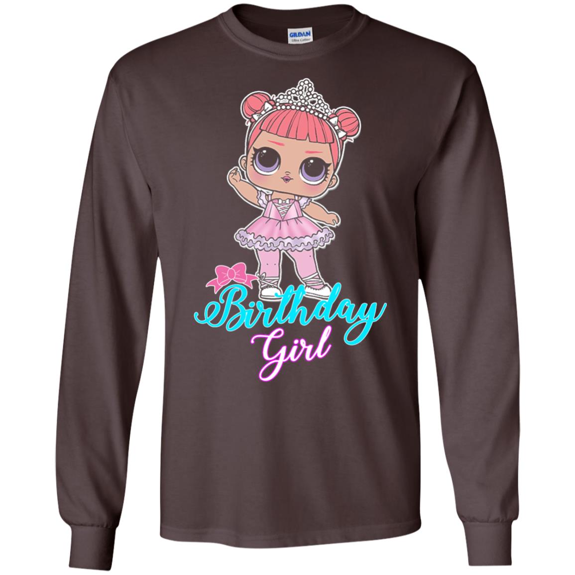 Doll Birthday Girl #squadgoals T-shirt Dark Chocolate