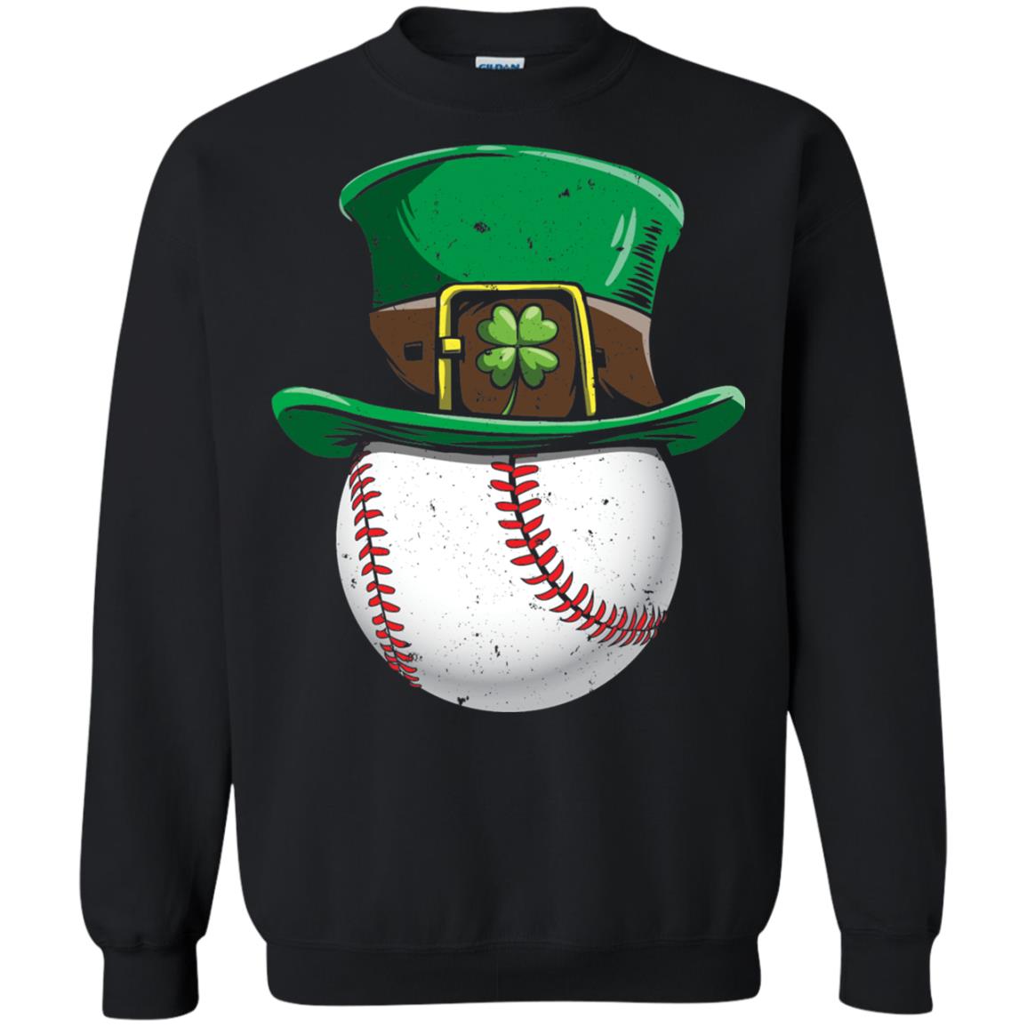 Leprechaun St. Patrick_s Day Baseball Ball T-shirt Black