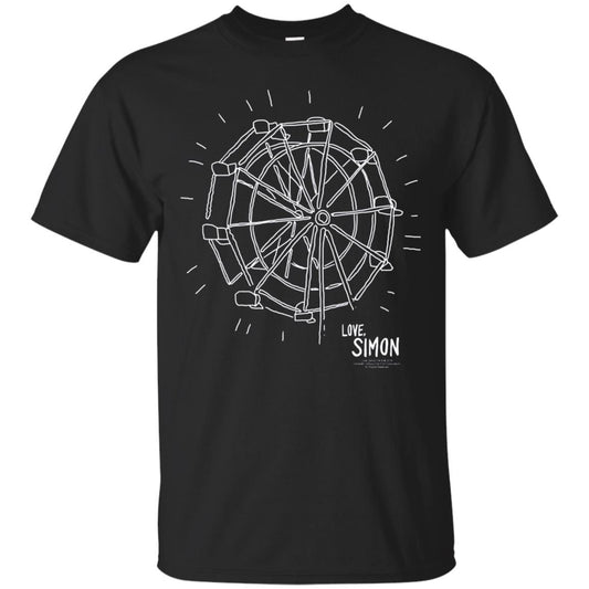 Love Simon Ferris Wheel Doodle Shirt Black