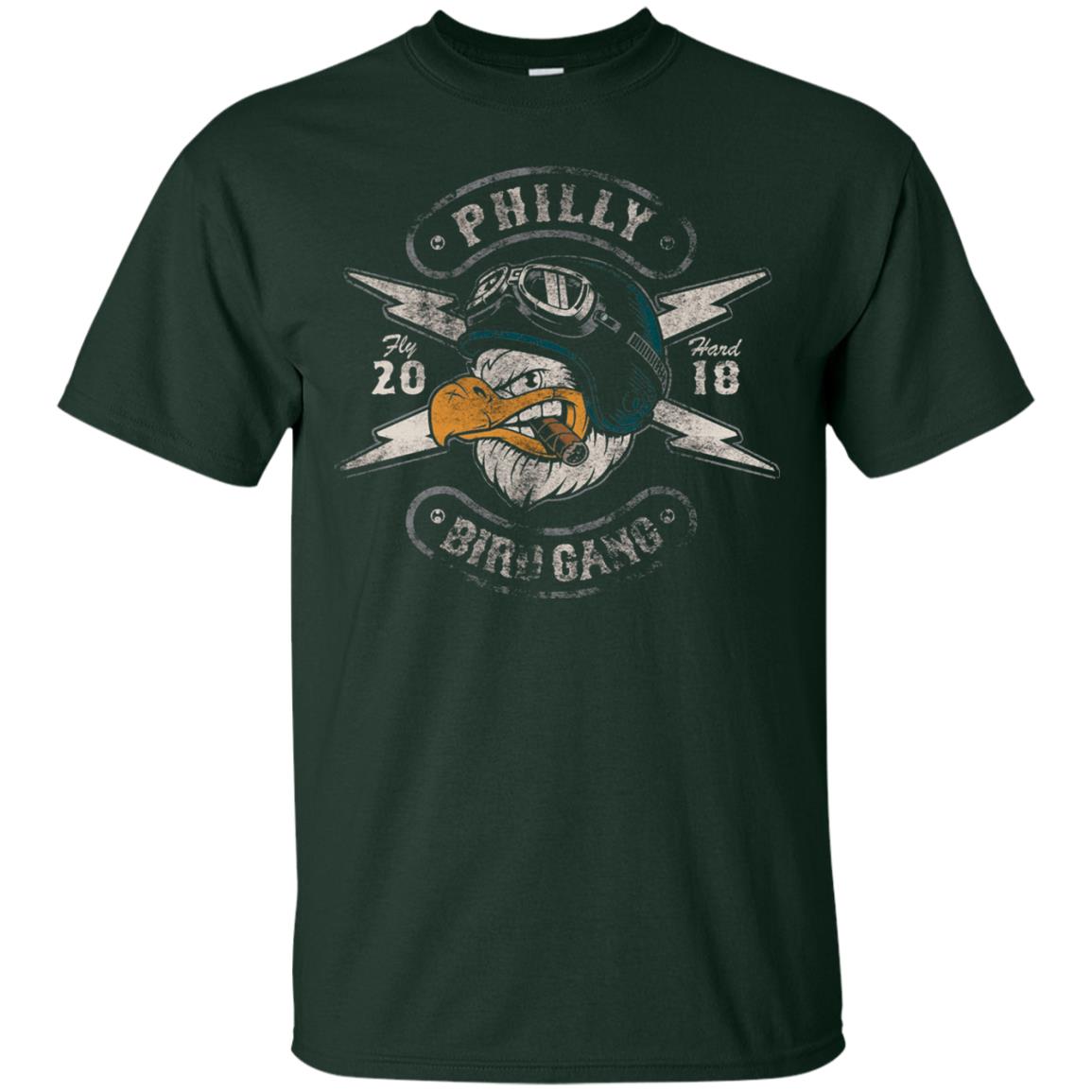 Bird Gang Eagles T-shirt Vintage Distressed Forest