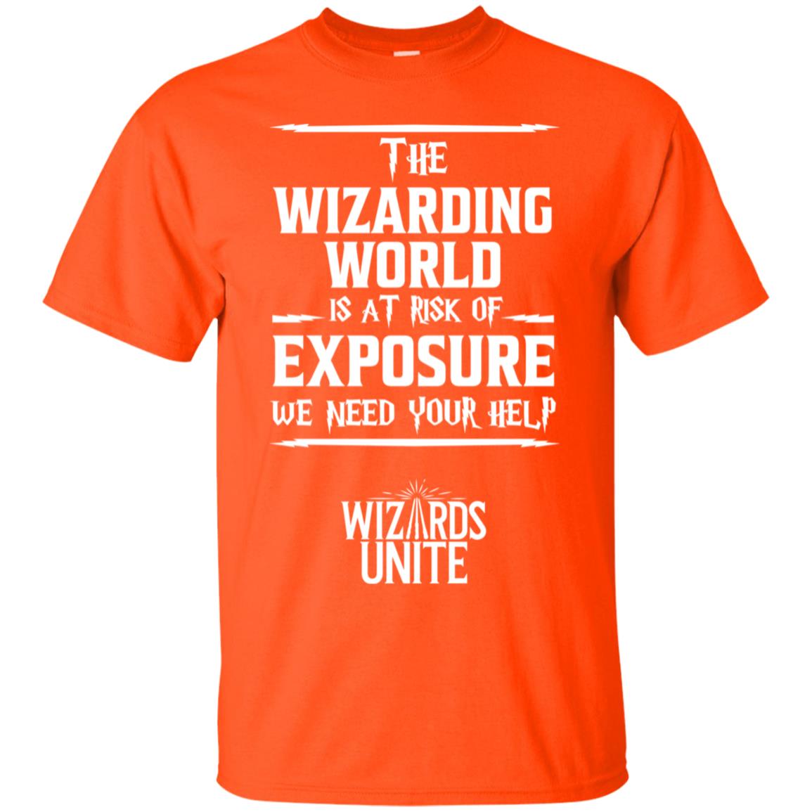 The Wizarding World Is At Risk Of Exposure Harry Potter T-shirt Orange