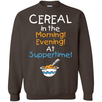 Cereal In The Morning Evening At Suppertime T-shirt Dark Chocolate