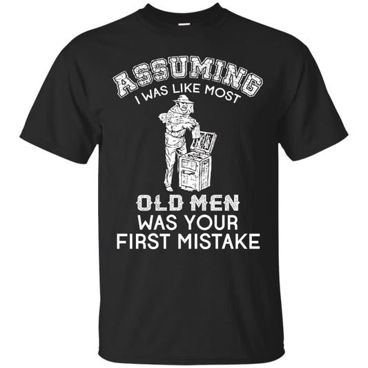 Assuming I Was Like Most Old Men Beekeeper T-shirt Black