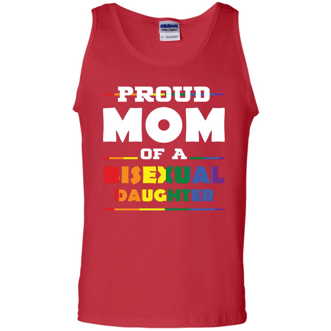 Proud Mom Of A Bisexual Daughter Mom Supports Bisexual Pride 2018 Shirt Red