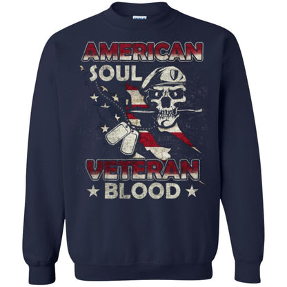 American Soul Veteran Blood Shirt Navy