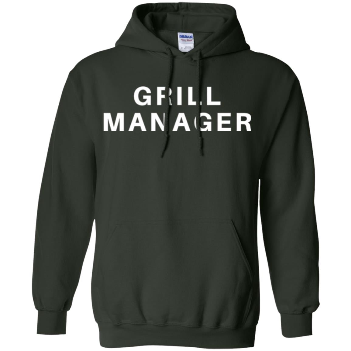 Cooking T-shirt Grill Manager Forest Green