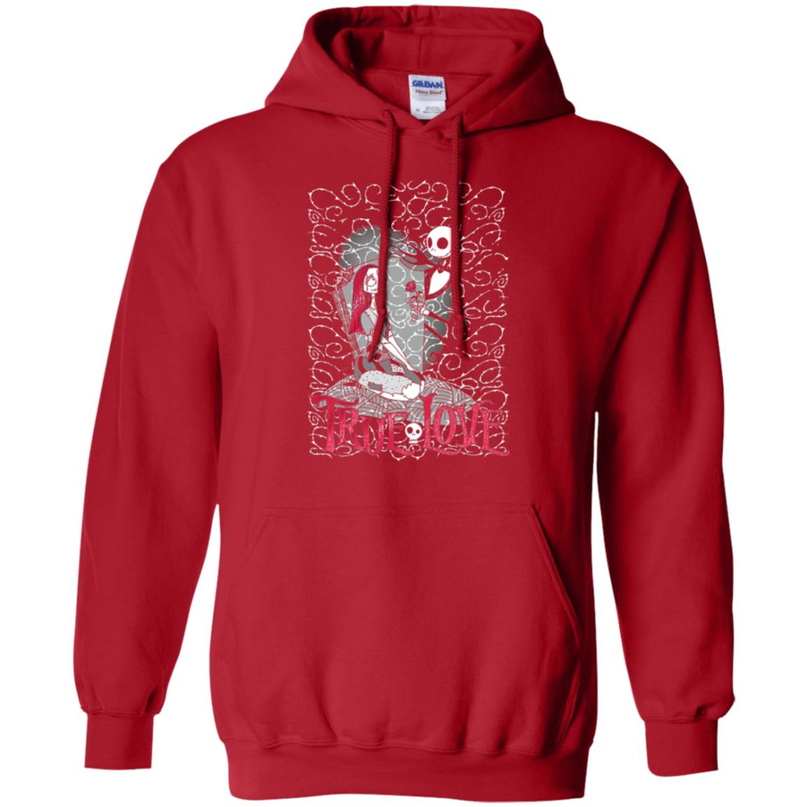 Nightmare Before Christmas True Love Halloween T-shirt Red