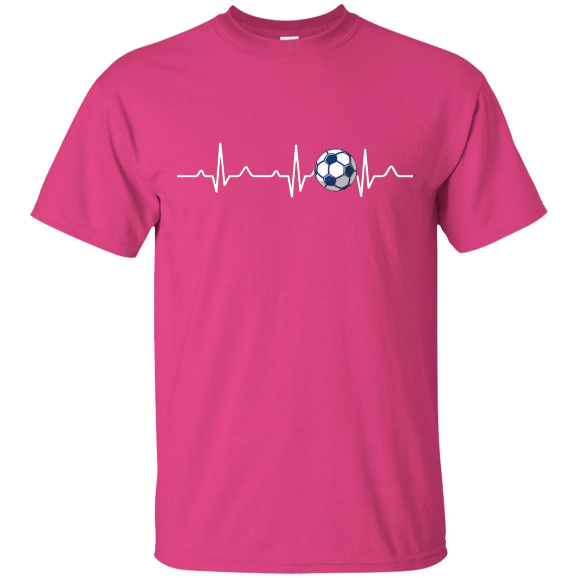 Heartbeat Soccer Lover T-shirt Heliconia