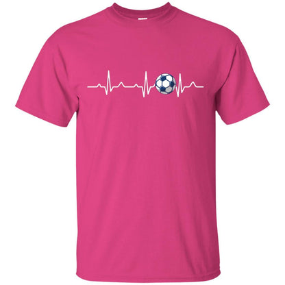 Heartbeat Soccer Lover T-shirt Heliconia