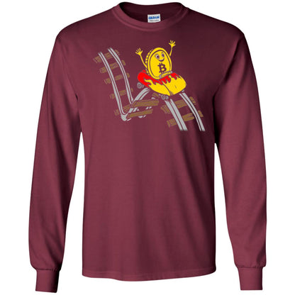 Bitcoin Rollercoaster T-shirt Maroon