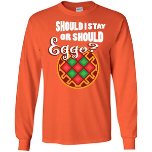 Waffle Lover T-shirt Should I Stay Or Should Eggo