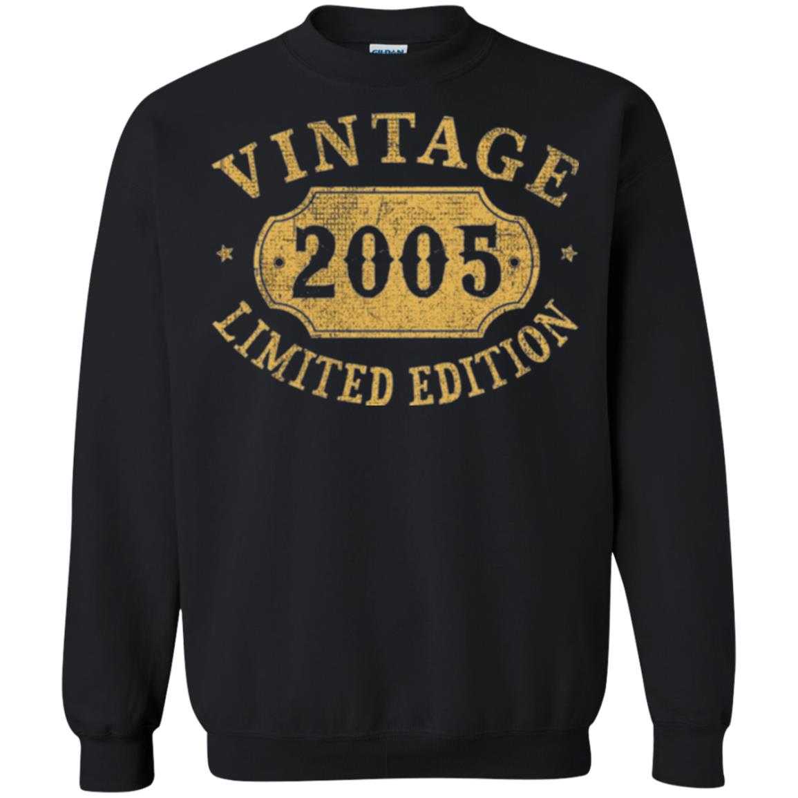 Brithday T-shirt Vintage 2005 Limited Edition Black