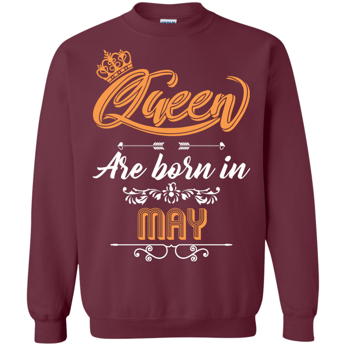 Brithday T-Shirt Queen Are Born In May Maroon