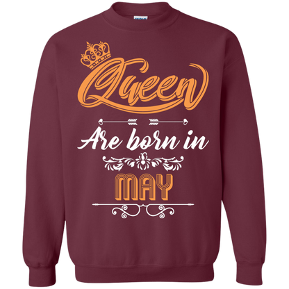Brithday T-Shirt Queen Are Born In May Maroon