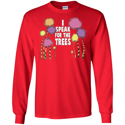 I Speak For The Trees Environmental Awareness T-shirt Red