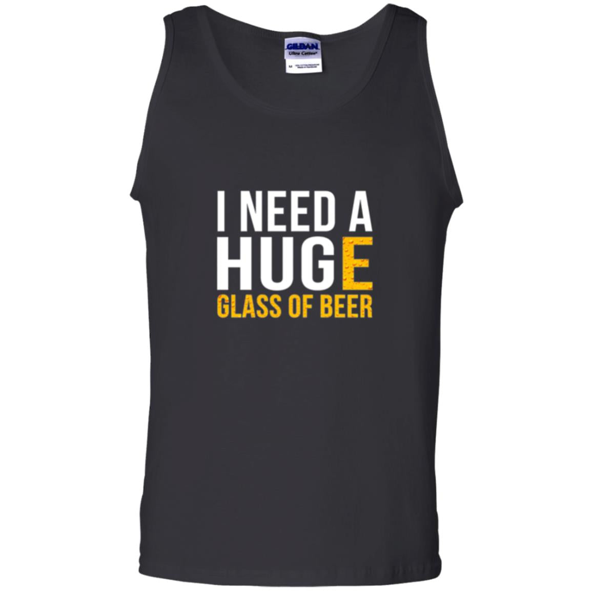 Drinking T-shirt I Need A Huge Glass Of Beer Black