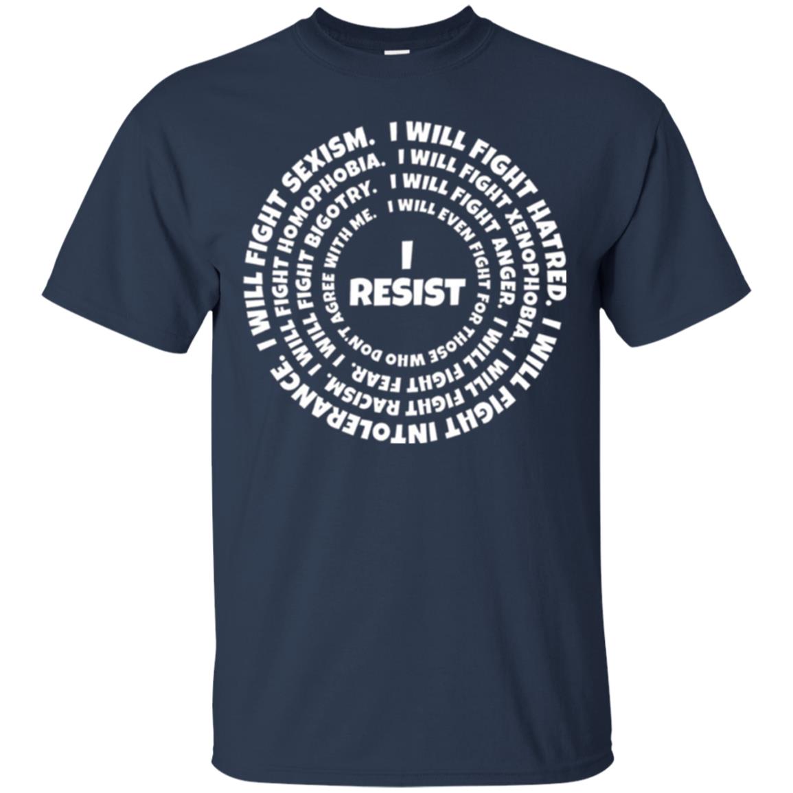 I Resist The Hate T-shirt Navy