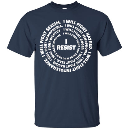 I Resist The Hate T-shirt Navy