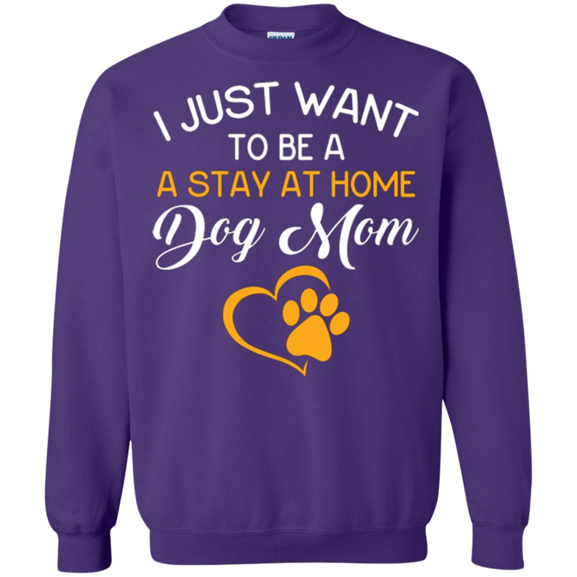 Dog Mom T-shirt I Just Want To Be A Stay At Home Dog Mom Purple