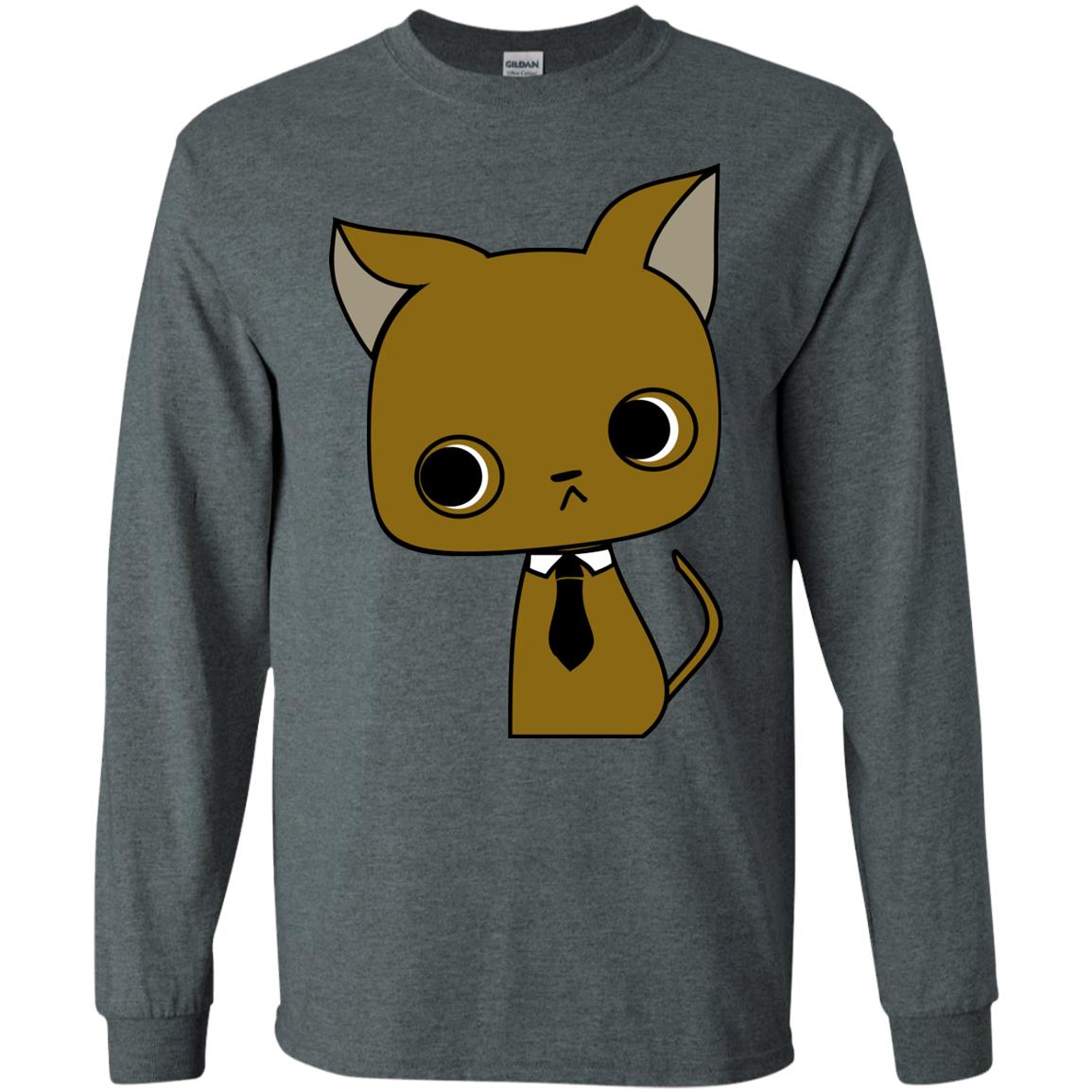 Funny Business Love Cat Shirt Dark Heather