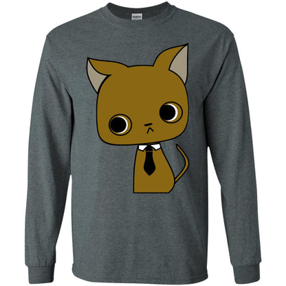 Funny Business Love Cat Shirt Dark Heather