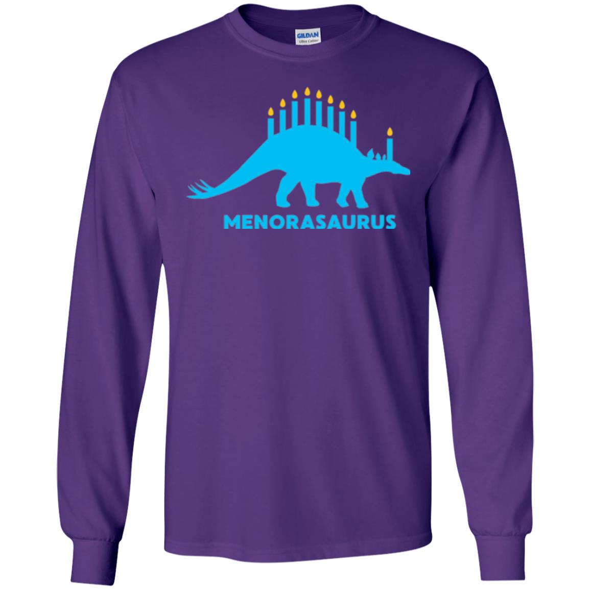 Dinosaur T-shirt Menorasaurus Purple