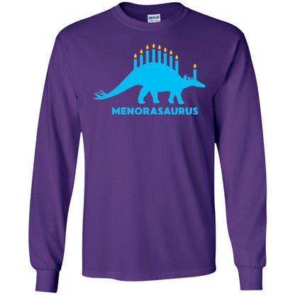 Dinosaur T-shirt Menorasaurus Purple