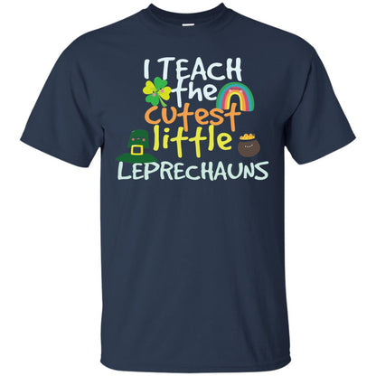 Cutest Little Leprechauns St. Patricks Day Teacher T-shirt Navy