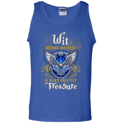 Wit Beyond Measure Is Man's Greatest Treasure Ravenclaw House Harry Potter Fan ShirtG220 Gildan 100% Cotton Tank Top