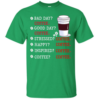 Coffee Idea Gift Shirt For Mens Womens Irish Green