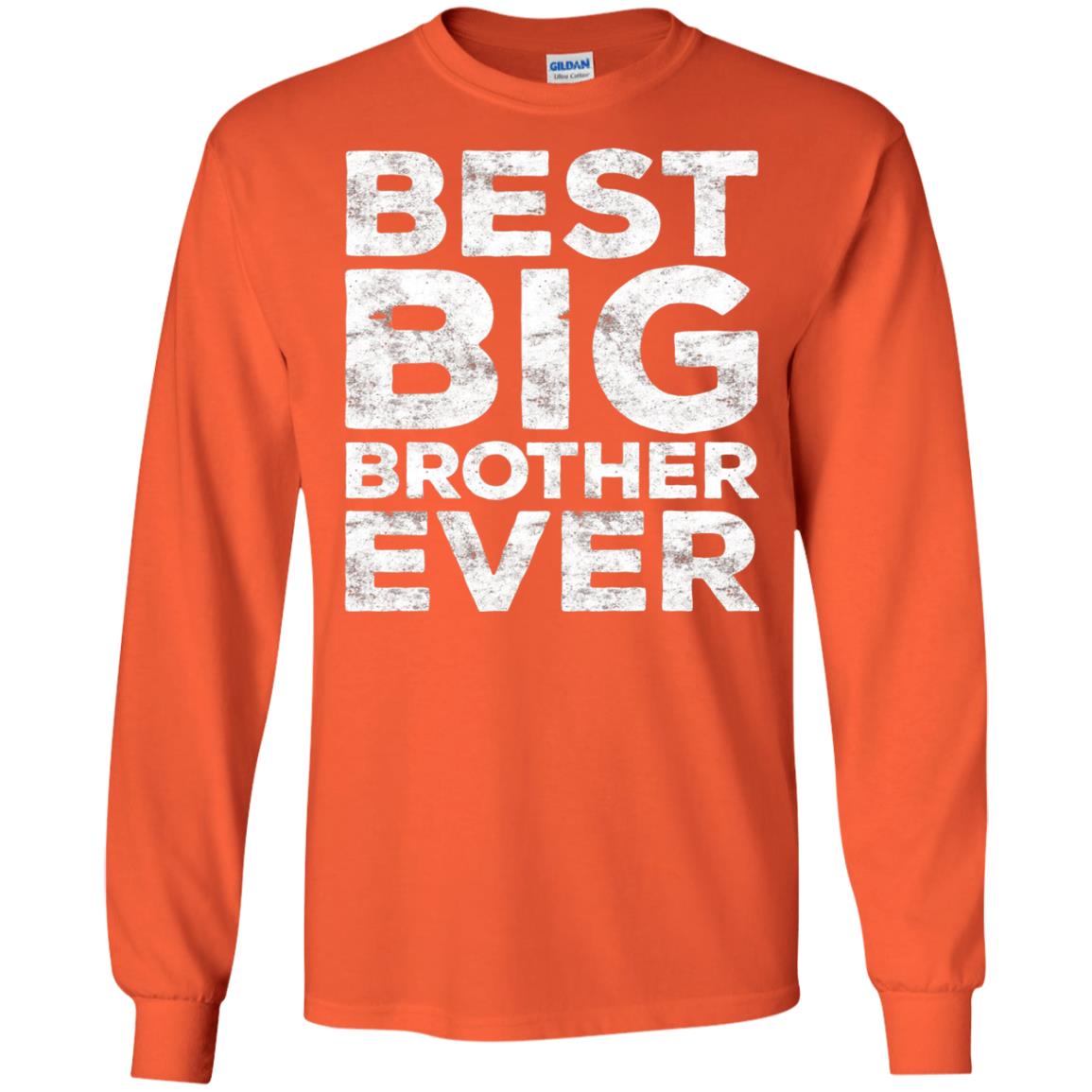 Best Big Brother Ever Family T-shirt Orange
