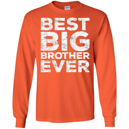 Best Big Brother Ever Family T-shirt Orange