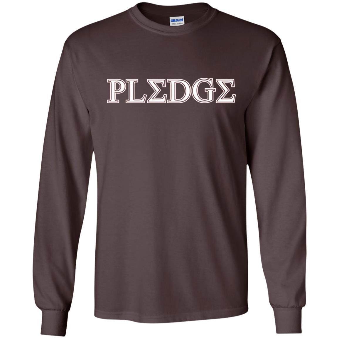 College Greek Life Pledge Fraternity Sorority Rush T-shirt Dark Chocolate