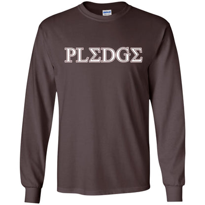 College Greek Life Pledge Fraternity Sorority Rush T-shirt Dark Chocolate