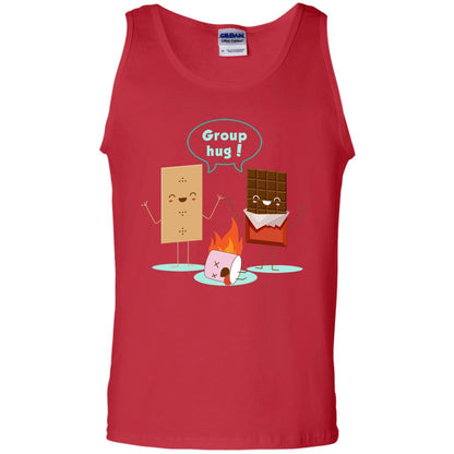 Funny Smores Chocolate Marshmallow Hiking Camping T-shirt Red