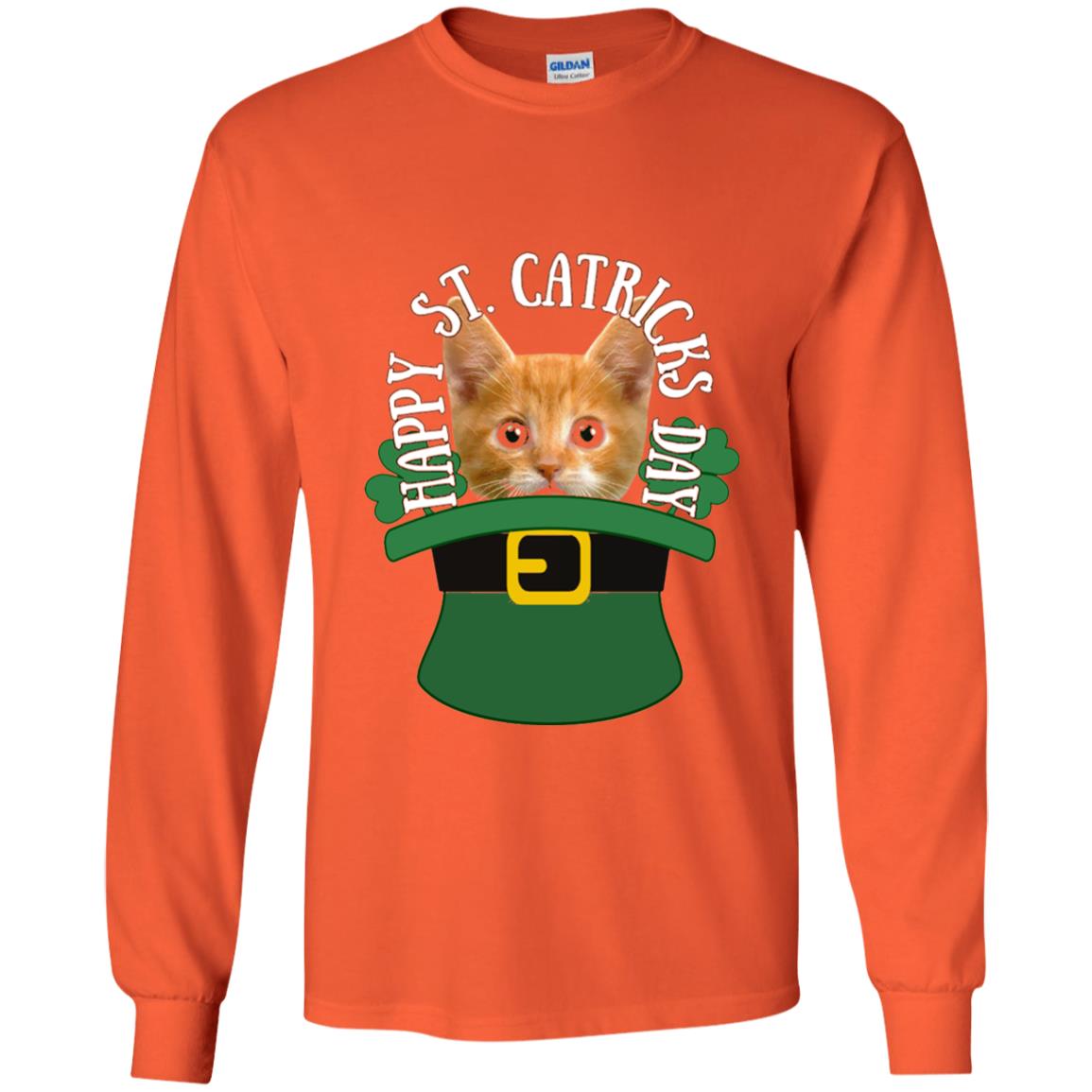 Happy Saint Patricks Day T-shirt Orange