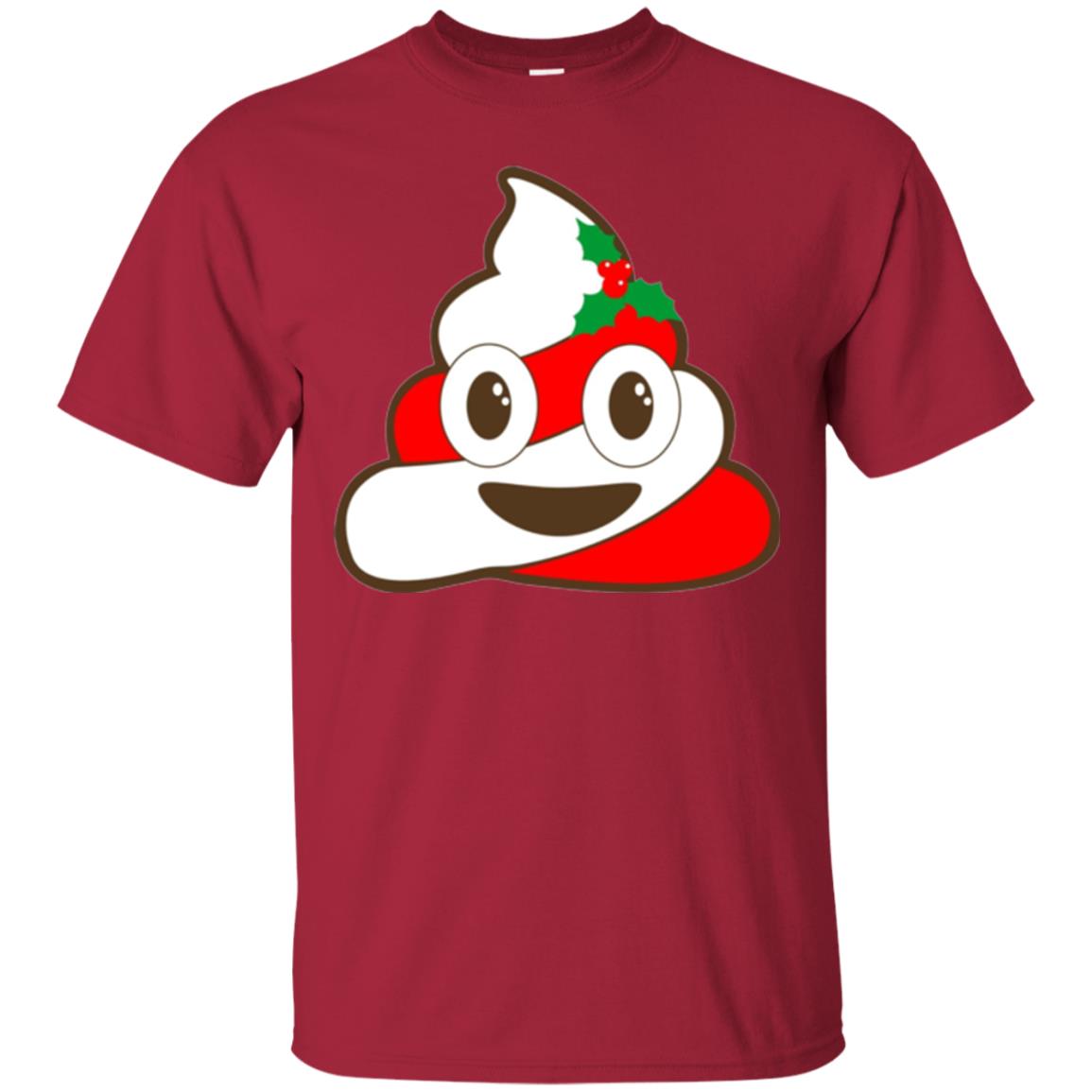 Christmas T-shirt Funny Poop Emojis Cardinal