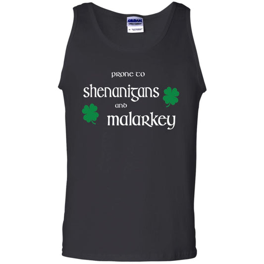 Prone To Shenanigans And Malarkey St Patricks Day T-shirt Black