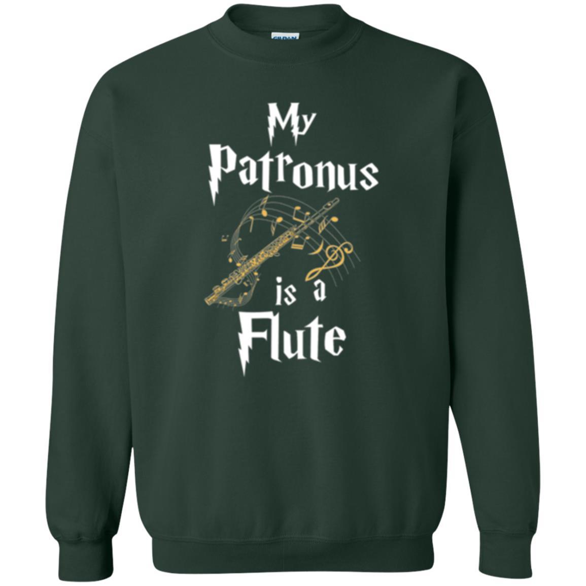 Musician T-shirt My Patronus Is A Flute Forest Green