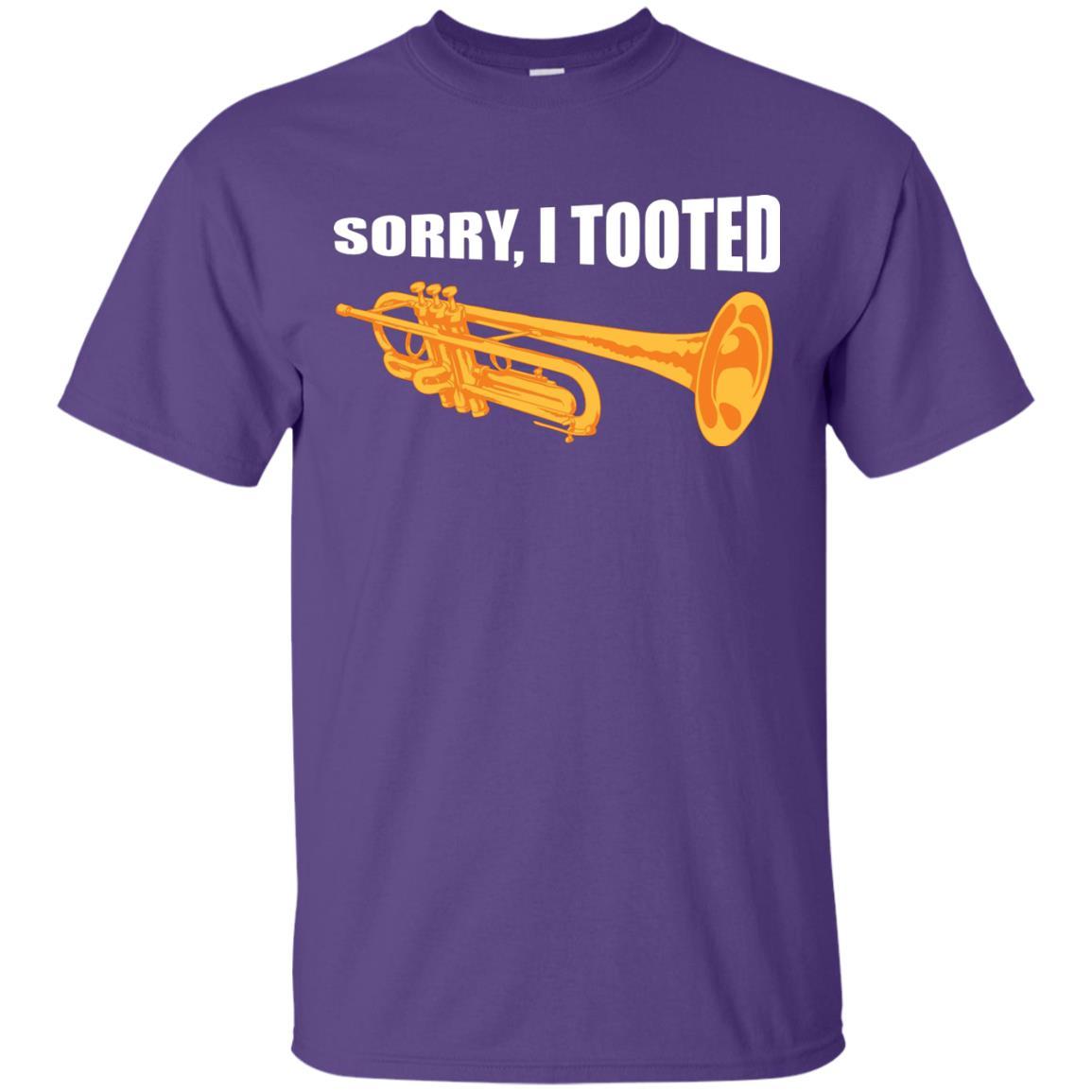 Trumpet Lovers T-Shirt Sorry, I Tooted Purple